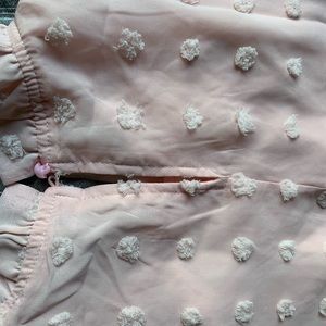 Pink polka dotted Blouse